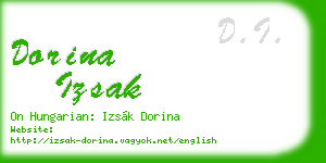 dorina izsak business card